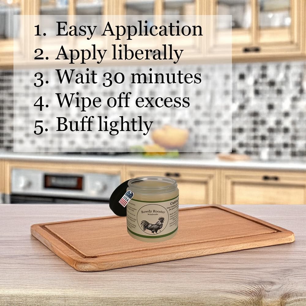 Cutting Board Gel – Wax and Oil Treatment in One – with Food Grade Mineral Oi…