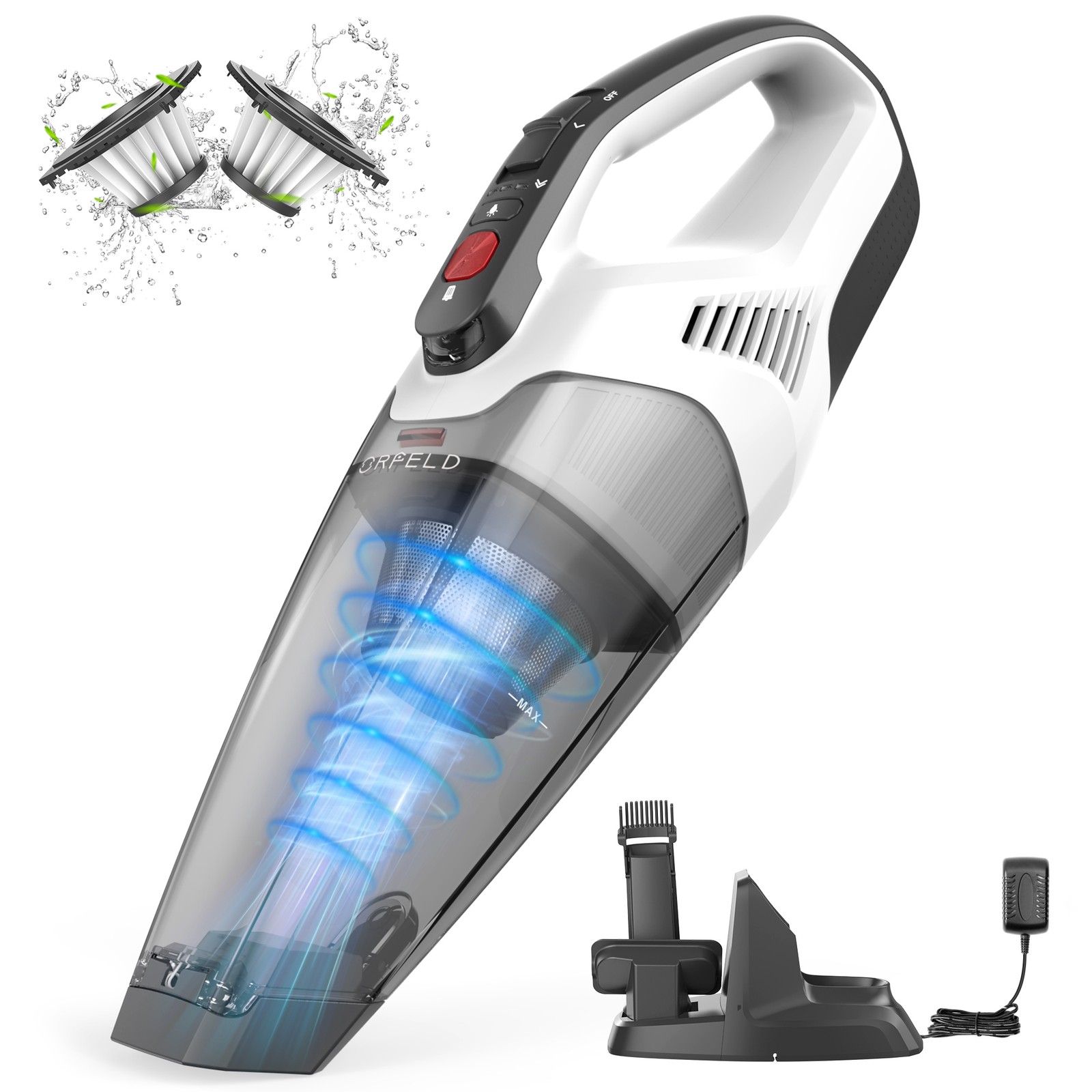 Home Handheld Cordless Vacuum Cleaner 12KPA Portable 120W HEPA Filter Car Pet
