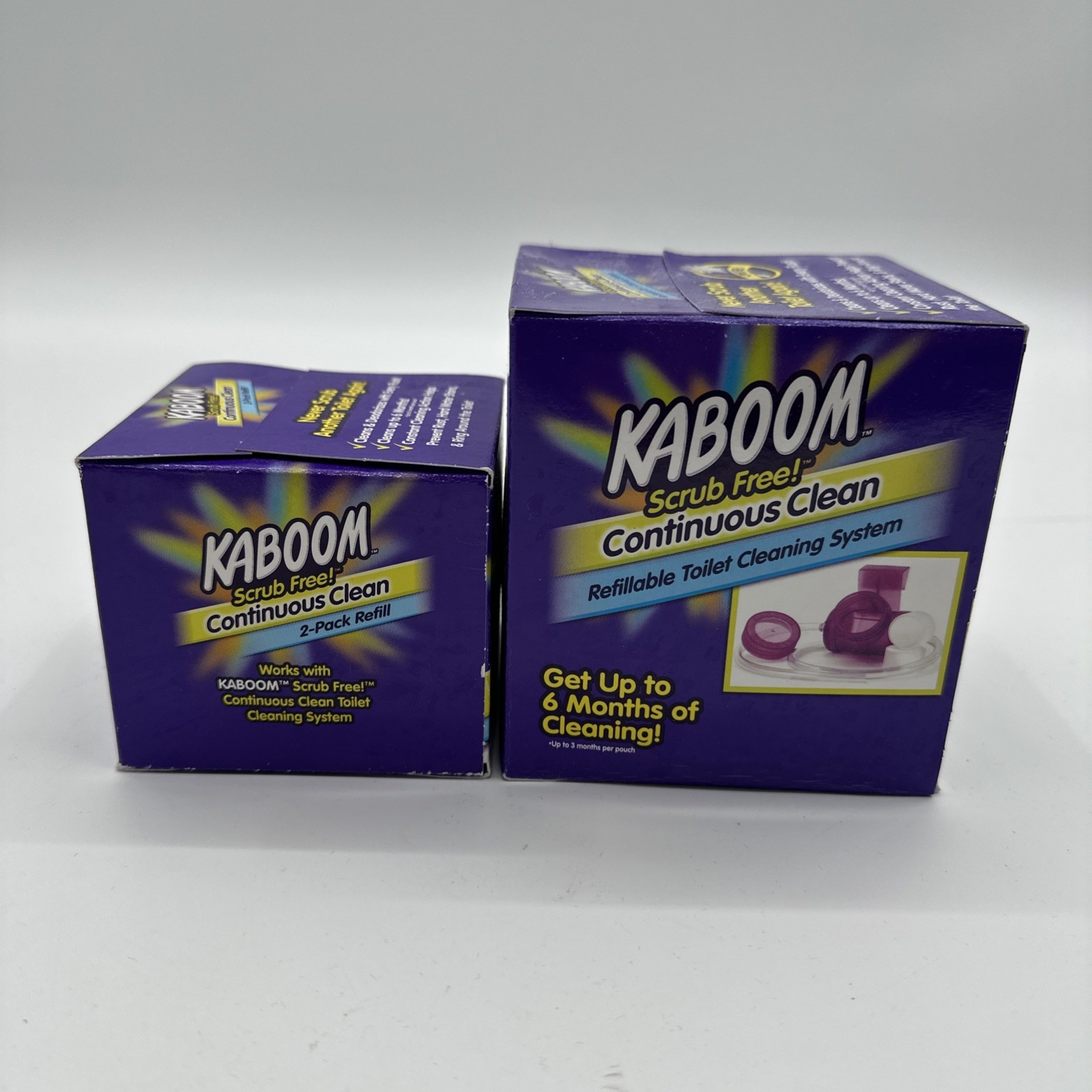 Toilet Bowl Cleaner System Cleans To 6 Months w/ 2 Refills Plus 2 Refills New