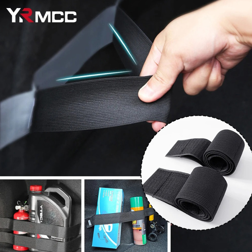 1pcs 50cm Car Trunk Organizer Magic Tape Fixing Belt for Tools & Extinguisher
