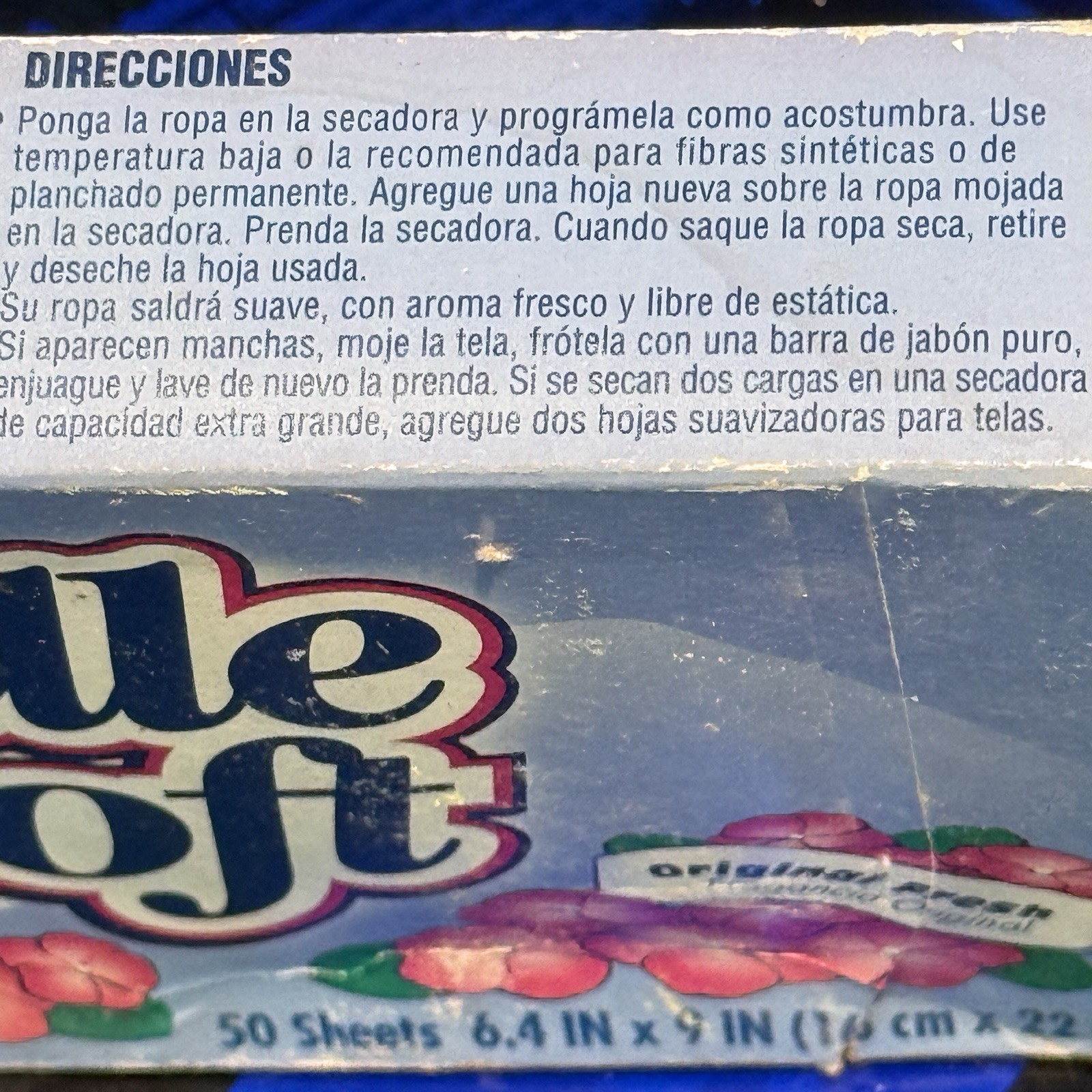 Cuddle Soft Dryer Sheets Vintage Made In USA New Vintage Fabric Softer New Old