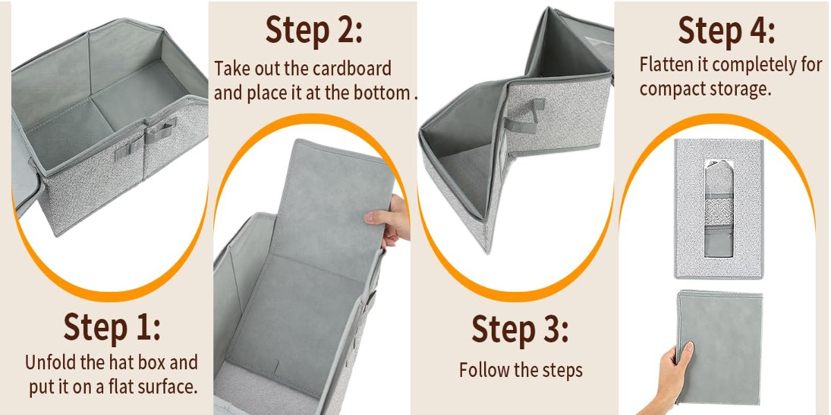 2/1 Pack Hat Storage Boxes for Baseball Caps – Stackable Clear with Window Lid,