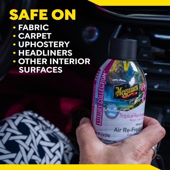 Meguiar’s Air Re-Fresher Car Odor Fighting Mist, Tropical Rainforest, 2 oz
