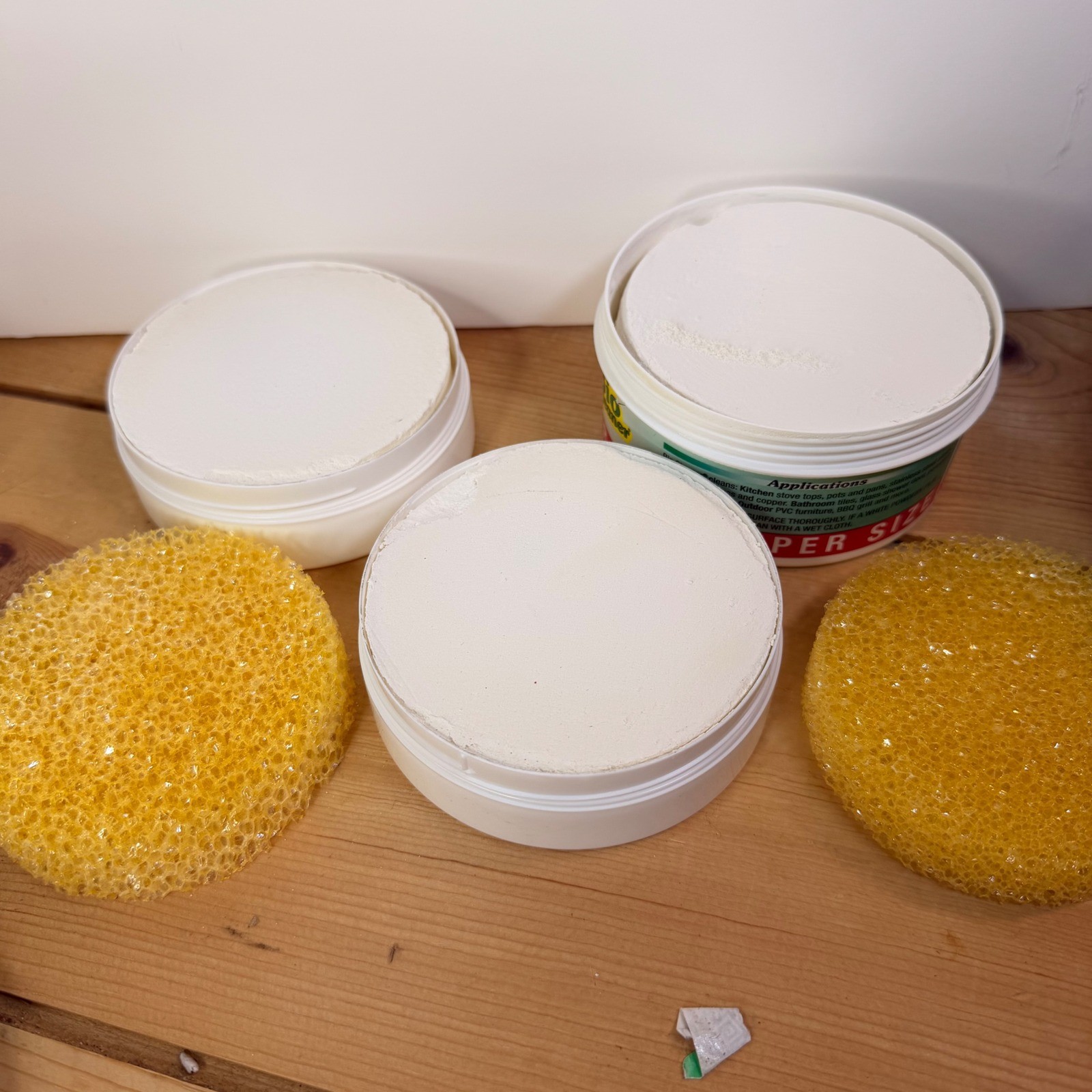 Bio Cleaner All Natural Multi Purpose Cleaner Set 3 Tubs 10.5oz 17.5oz Sponges