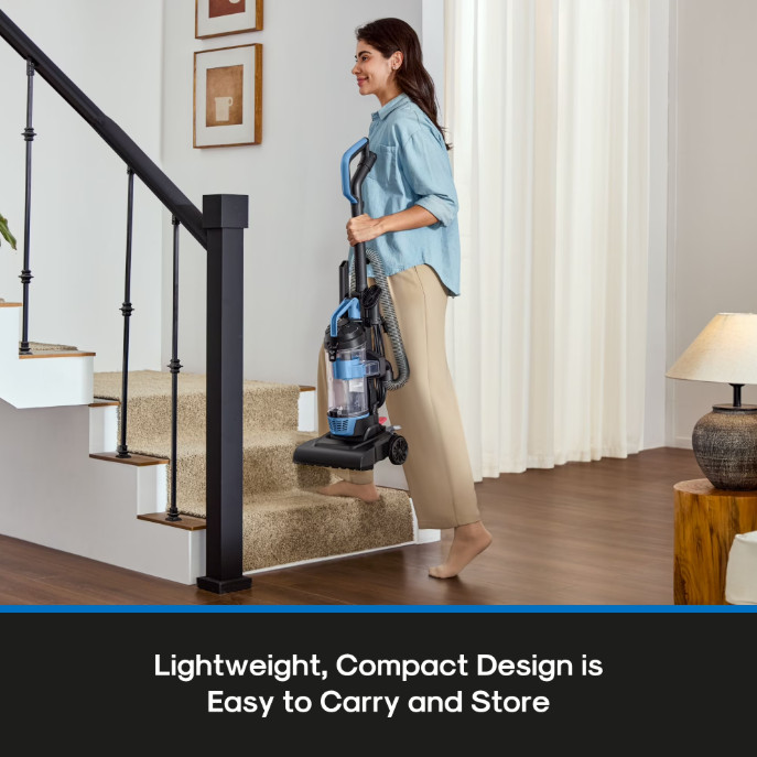 Mainstays Lightweight Bagless Upright Vacuum Cleaner with Brush and Crevice Tool