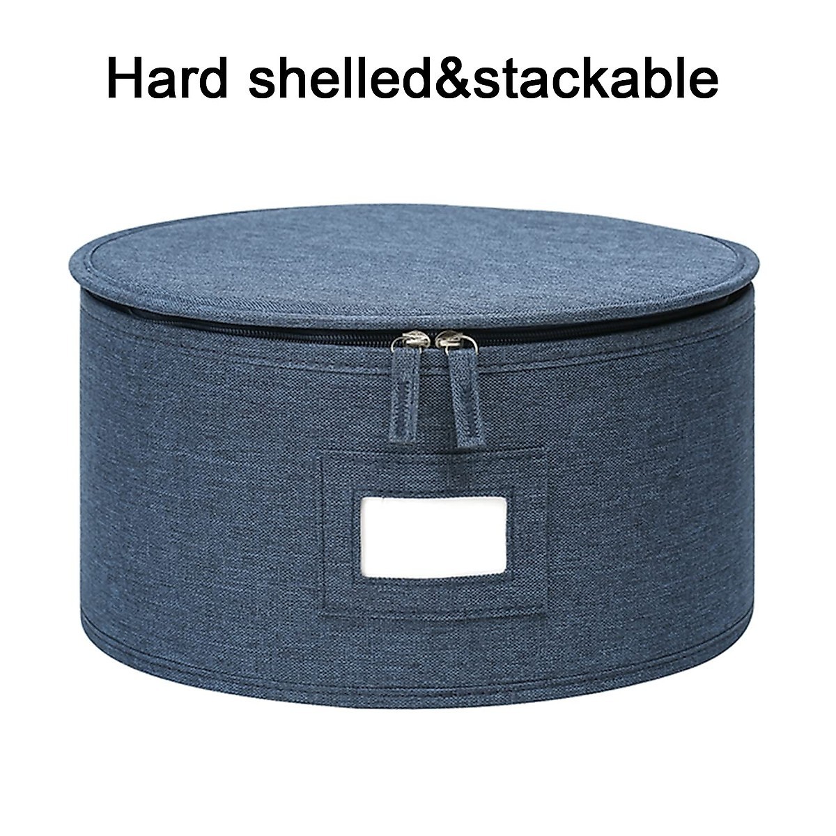 5Pc Hard Shell China Storage Containers Stackable Dish Plate Cup Organizer