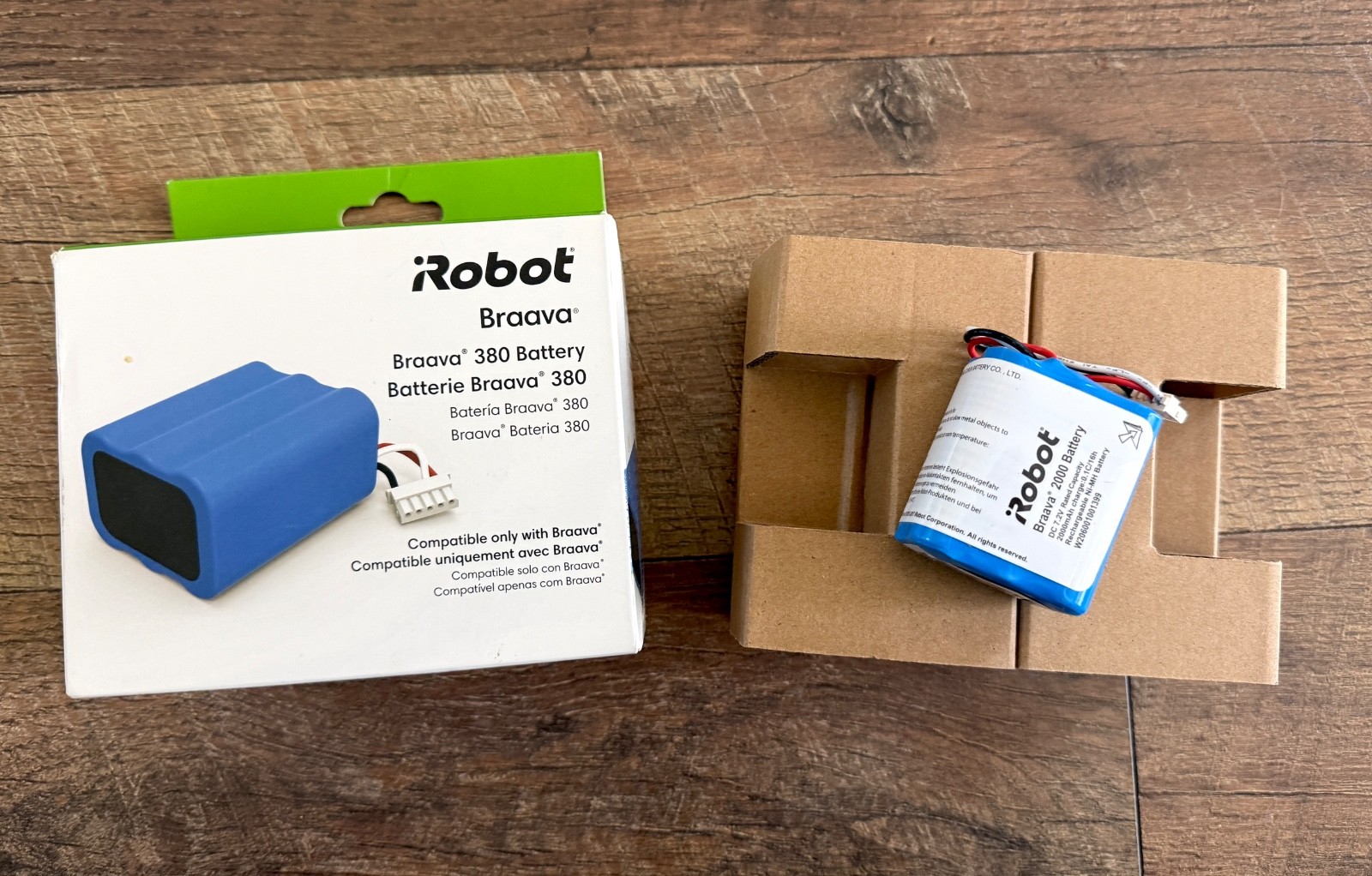 iRobot Braava Authentic – 2000 mAh NiMH Battery for Braava 380t and Mint 5200
