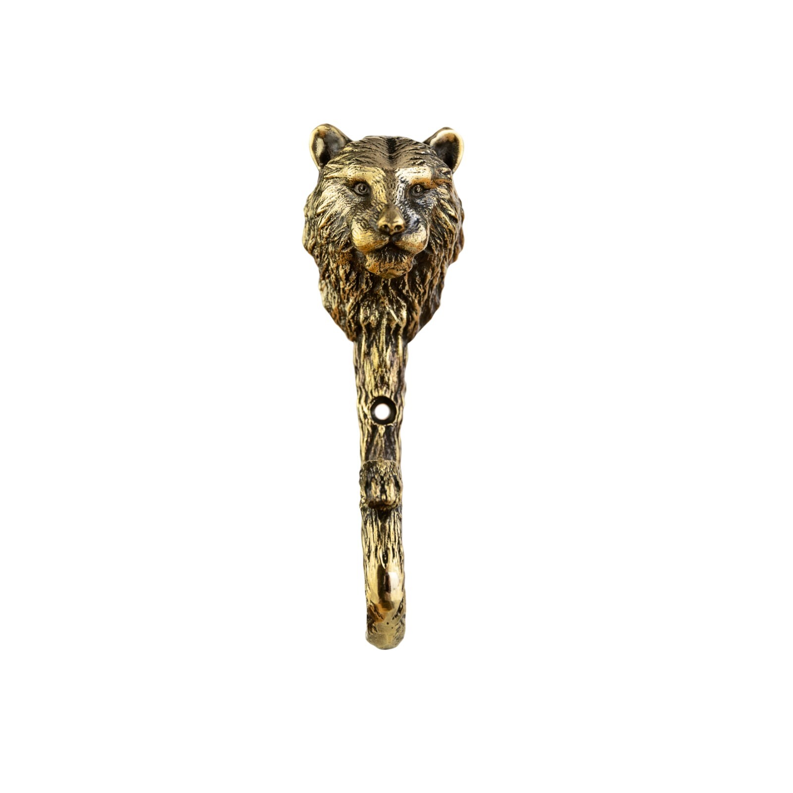 Tiger Wall Hook, Coat Hook, Strong Brass Tiger Head Hook, Bathroom Hook.