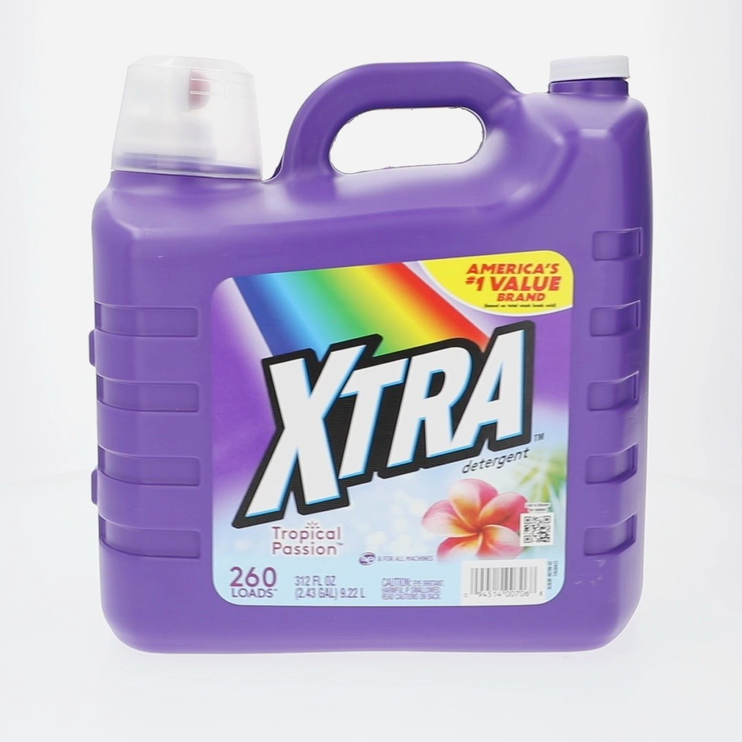 Xtra Tropical Passion Liquid Laundry Detergent, 312 fl oz, 260 Loads