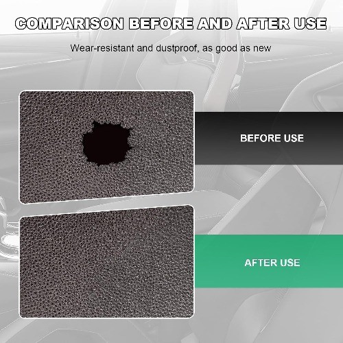 2 PCS Leather Repair Patch Tape, 4 x 8 Inch PU Vinyl Repair Patche Color: Gray