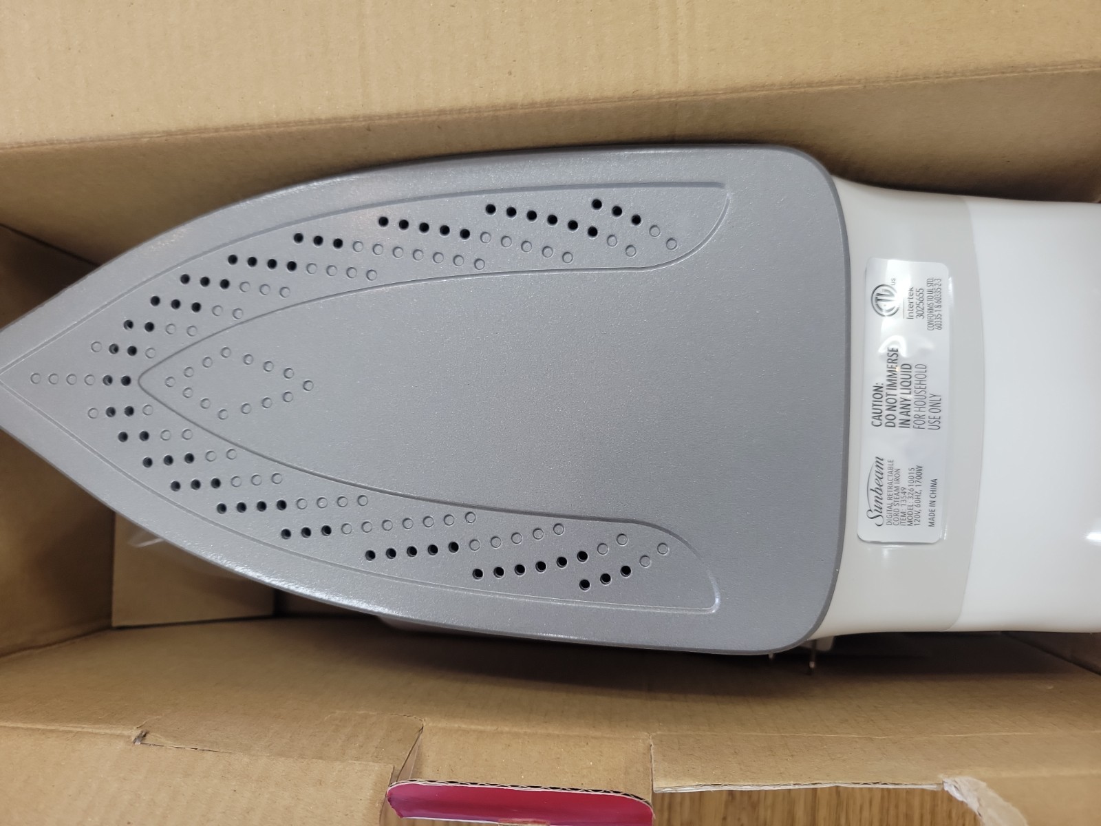 Sunbeam 1700W Digital Pro Steam Iron with Retractable Cord & Ceramic Soleplate