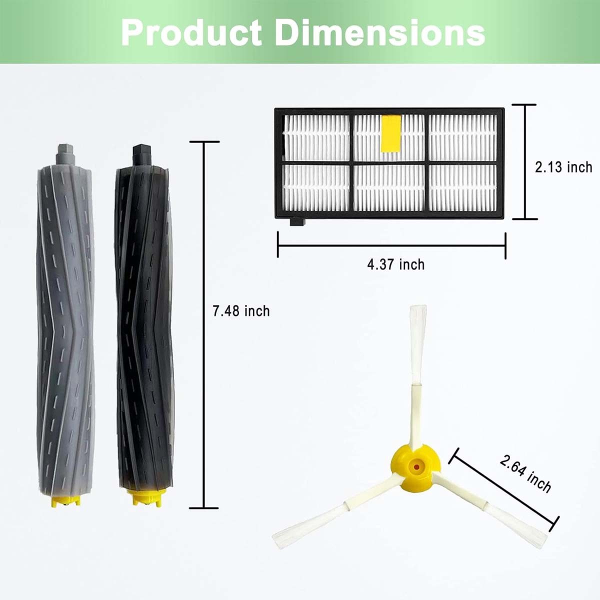Replacement Brush/Filter Parts For iRobot Roomba 800 860 870 871 880 960