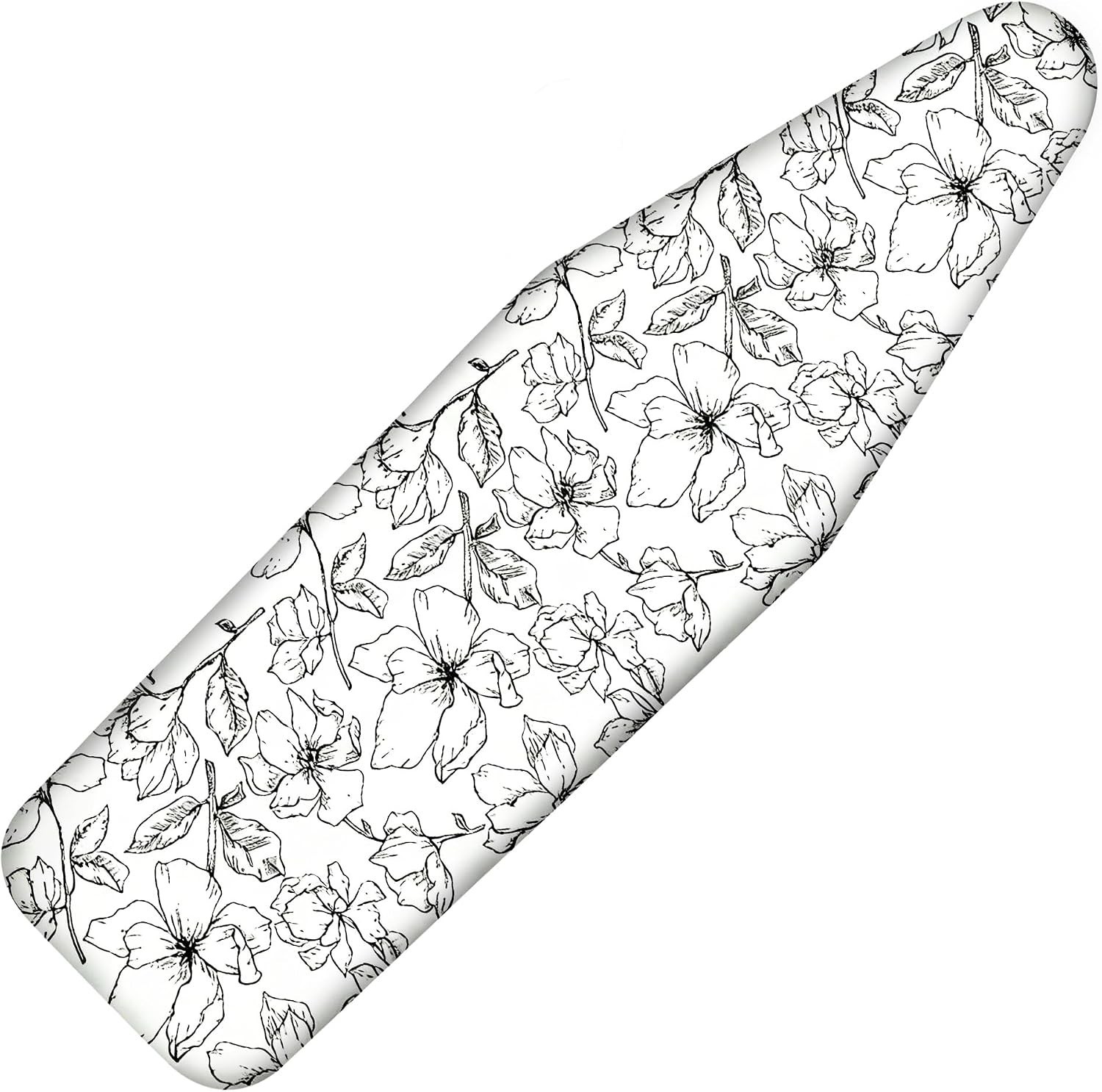 Floral White 21″ x 57″ Scorch-Resistant Ironing Board Cover & Extra Thick Pad