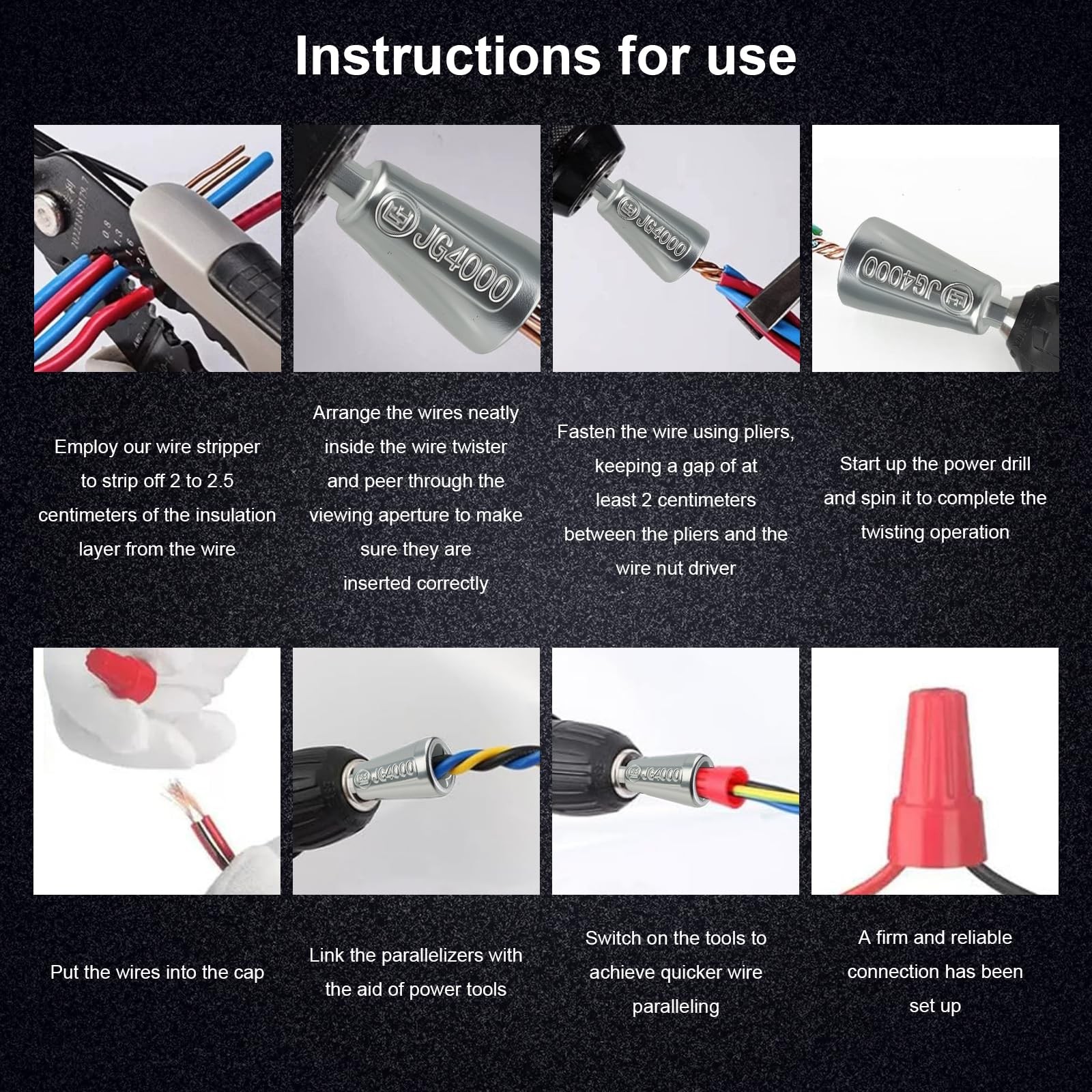 4 Pcs Upgraded Wire Twister Tool for Drill 2025 Version, Multifunctional Wire…