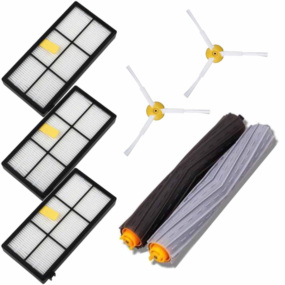 Replacement Filter & Brush For iRobot Roomba 960 980 981 985 900 Series, 890 880