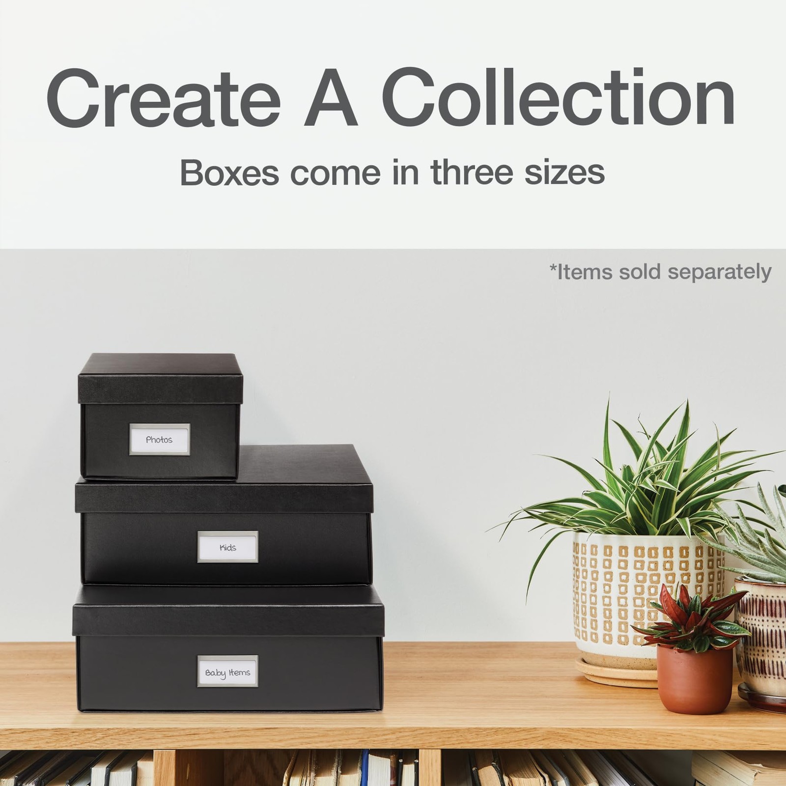 Oxford Keepsake Box, Protective Storage Home 16″ x 12″ x 4 1/4″, Black