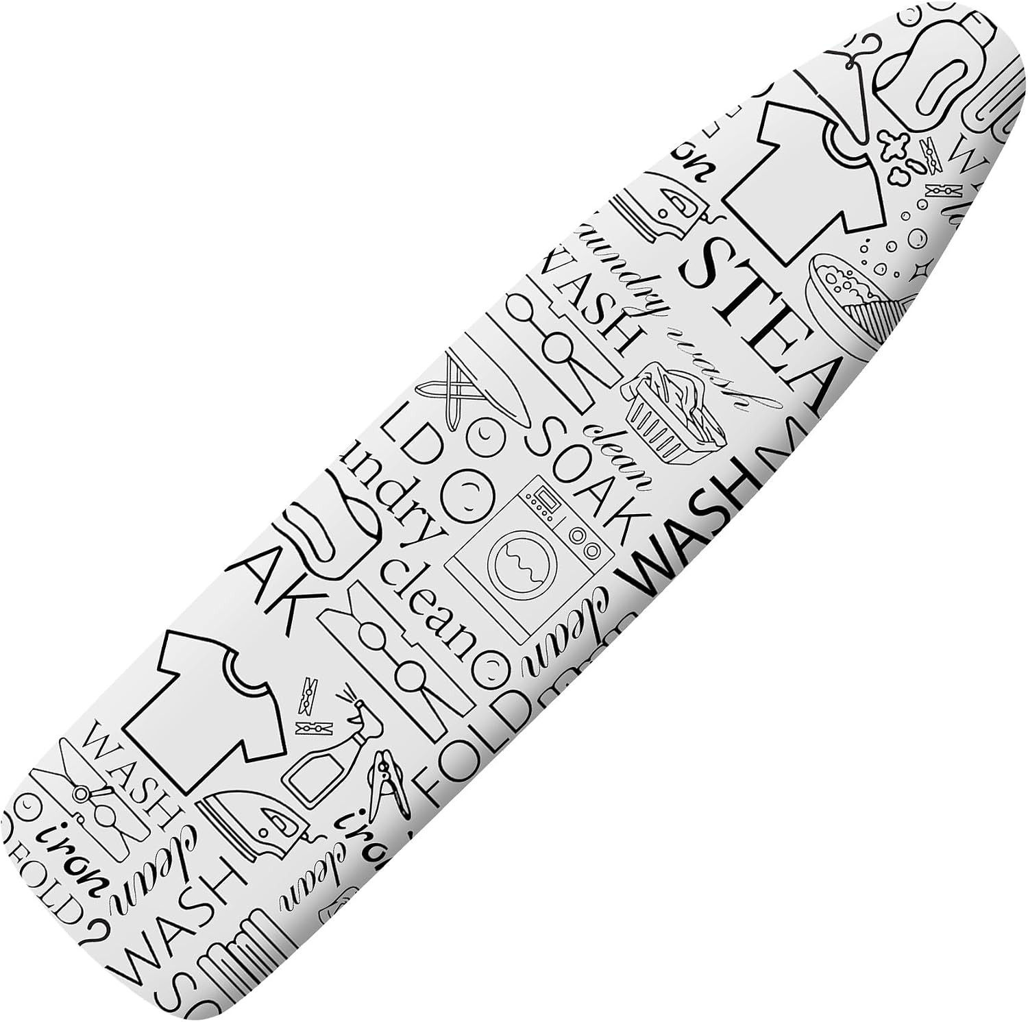 Extra Thick Ironing Board Cover 15×54″ Scorch Resistant Elastic Edges Pad