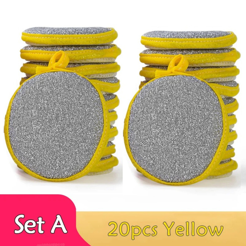 20pcs Double-Sided Dishwashing Sponge Kitchen Cleaning Set Cleaning Kitchen Tool