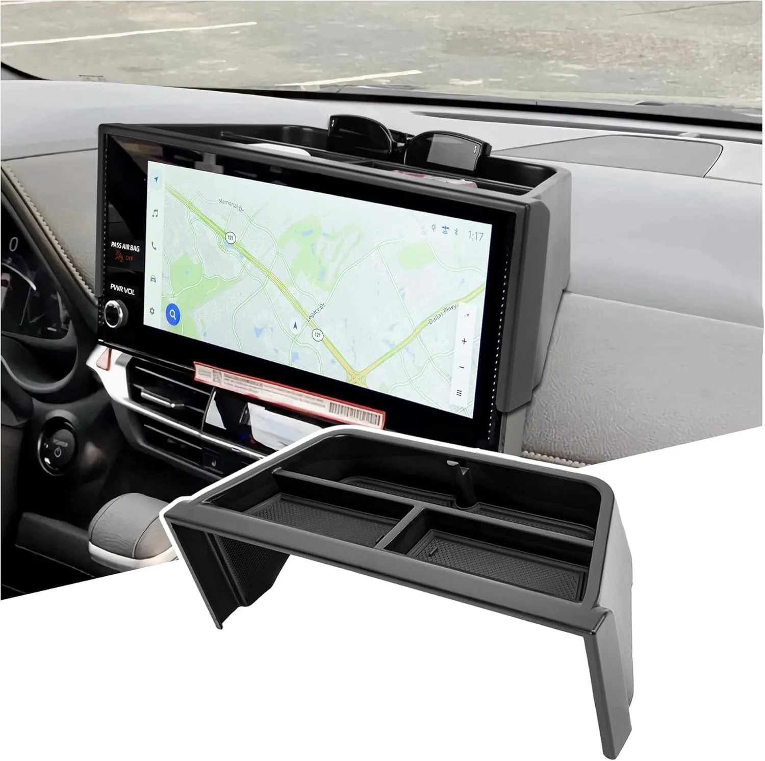 Center Console Organizer Dashboard Tray Compatible with 2025-2026 Toyota Sienna