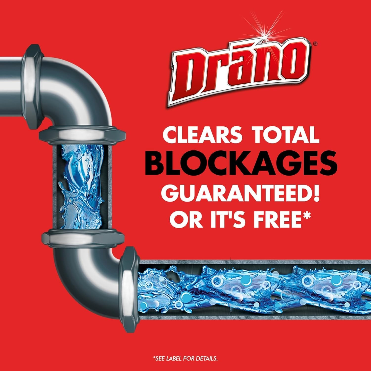 Drano Max Gel Drain Clog Remover, 160 Ounces, 2 Count
