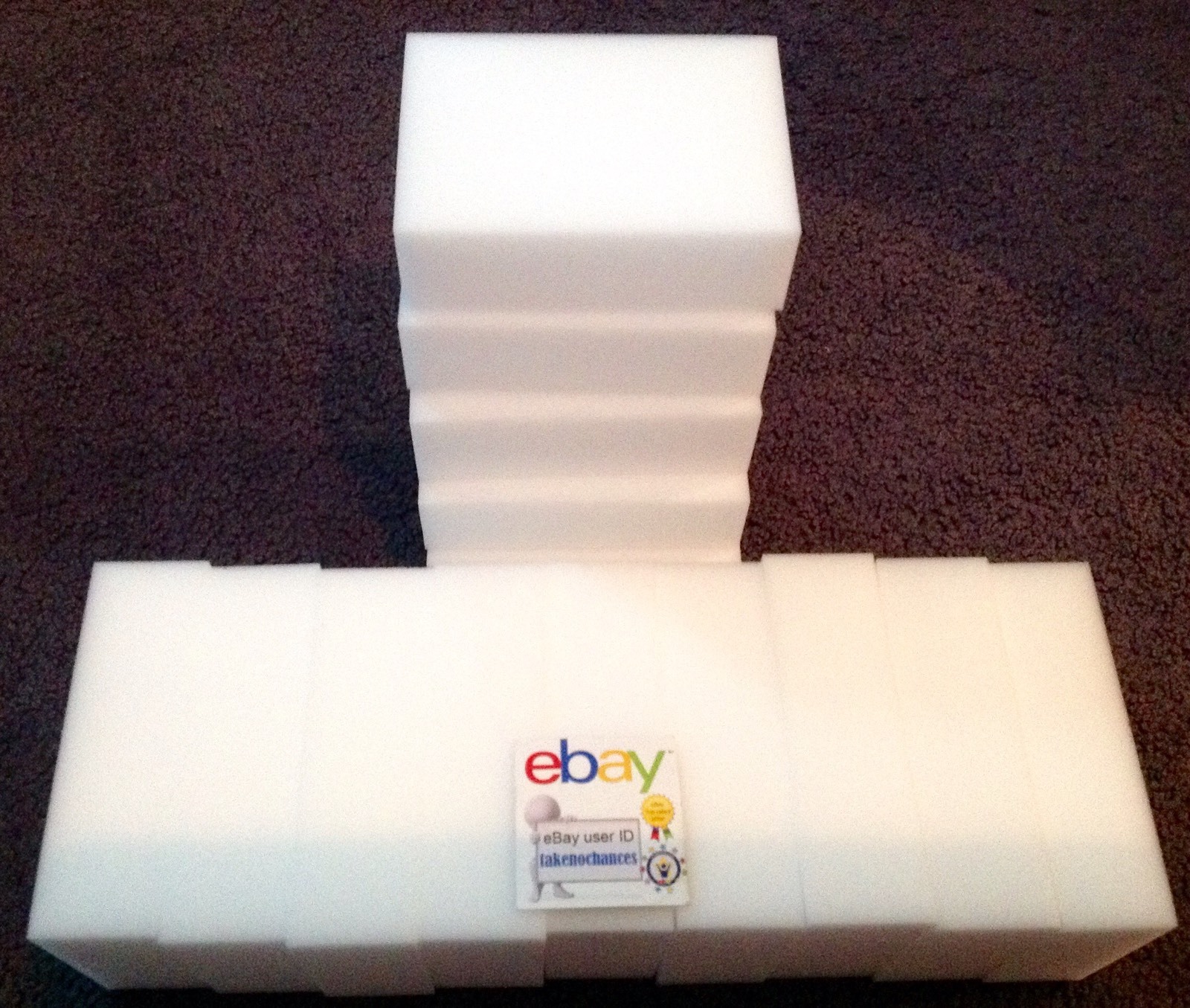 15 Pack Extra Large 1-1/4″ Melamine Sponge Eraser Cleaning Foam Works Like Magic