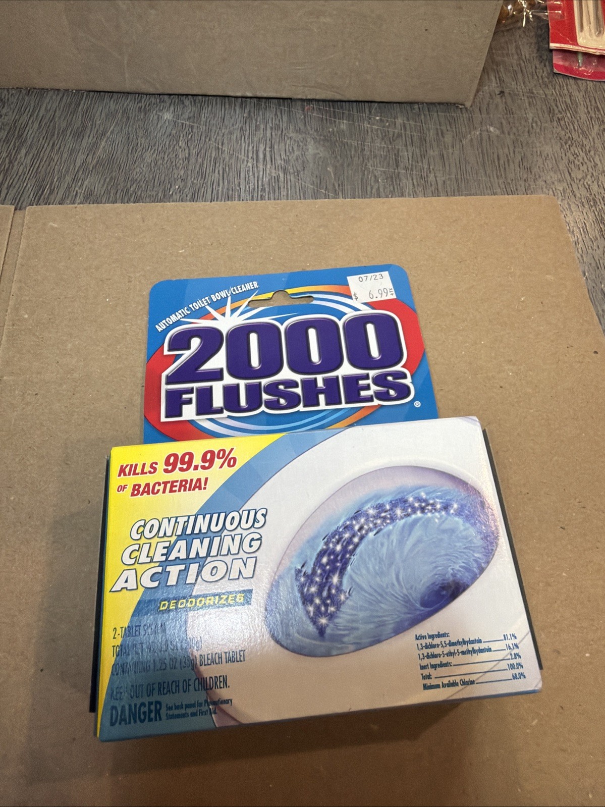 2000 Flushes Blue + Bleach Bowl Cleaner Tablets, 3.5 oz
