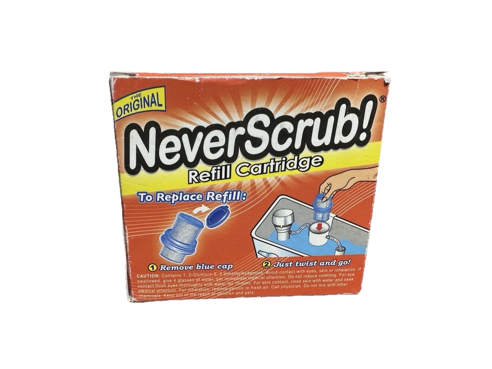 NeverScrub Self-Cleaning Toilet System Refill Cartridge – 1.65 oz