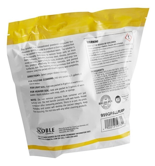 QuikPacks 0.5 oz. Concentrated All Purpose Cleaner/Deodorizer 2 each90 Count Bag