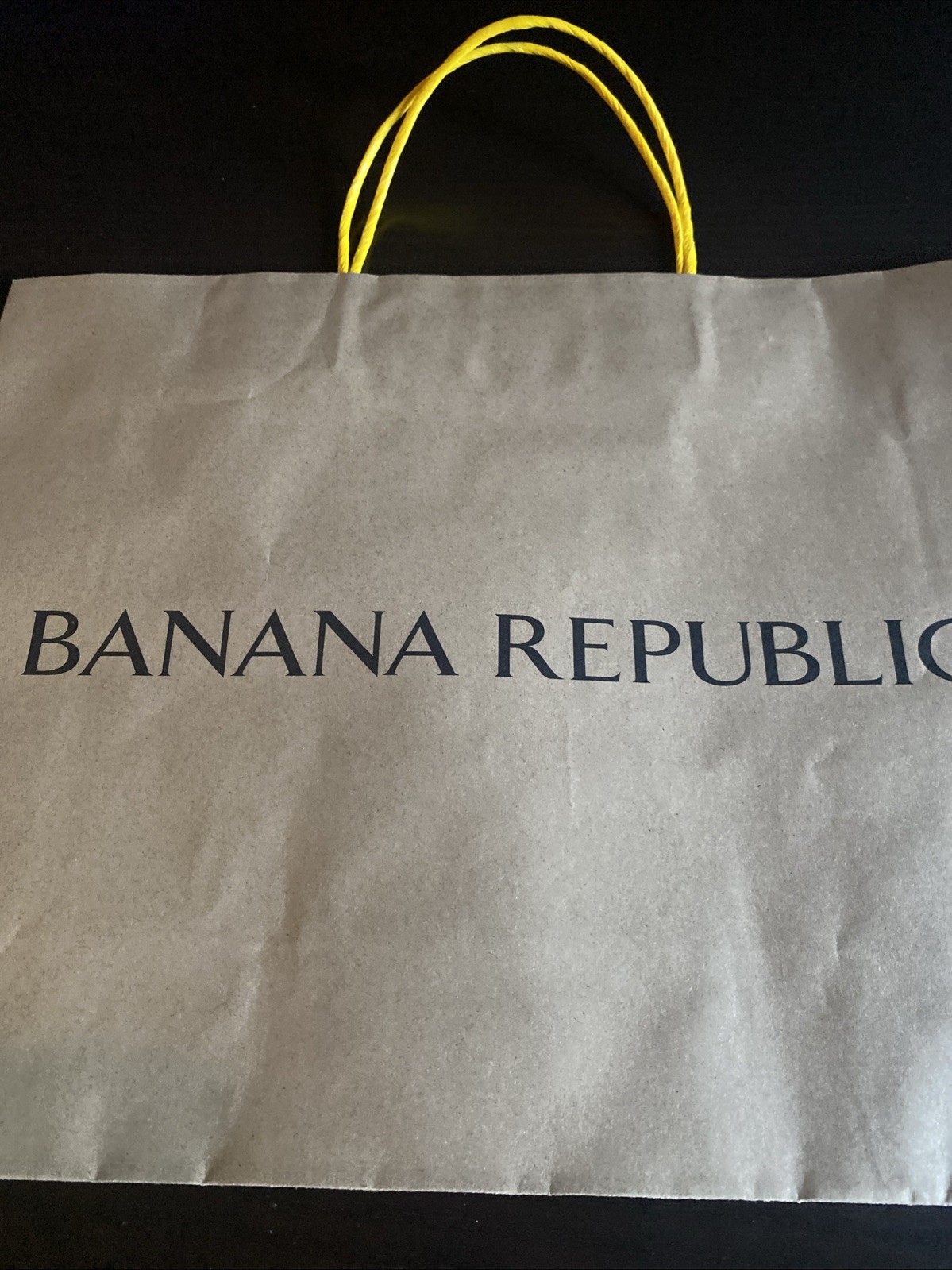 Banana Republic BR Large Kraft Paper Shopping Bag 12” X 16” Tote Gift