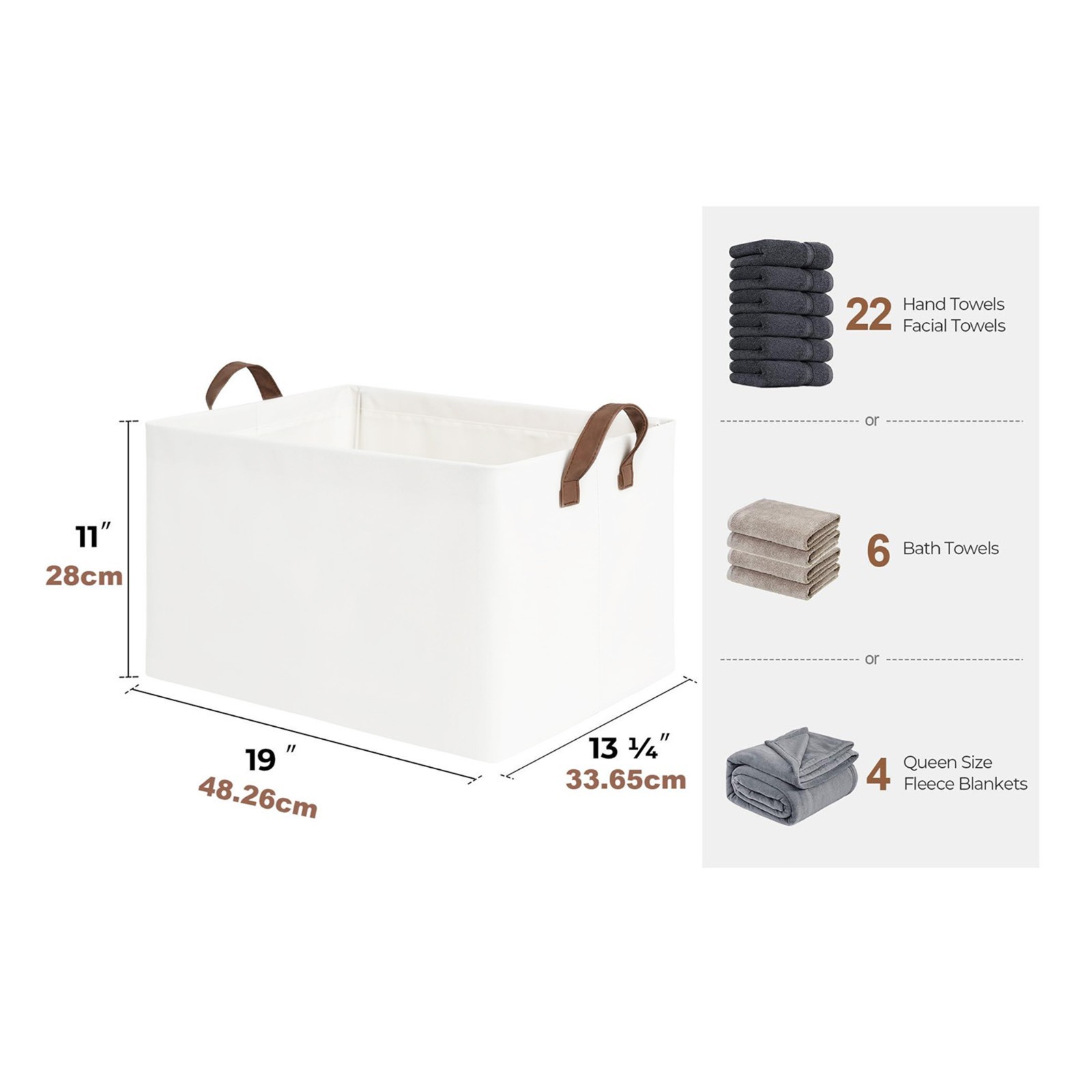 2-Pack Large Fabric Storage Bins,Foldable Organizer for Clothes Quilt Books