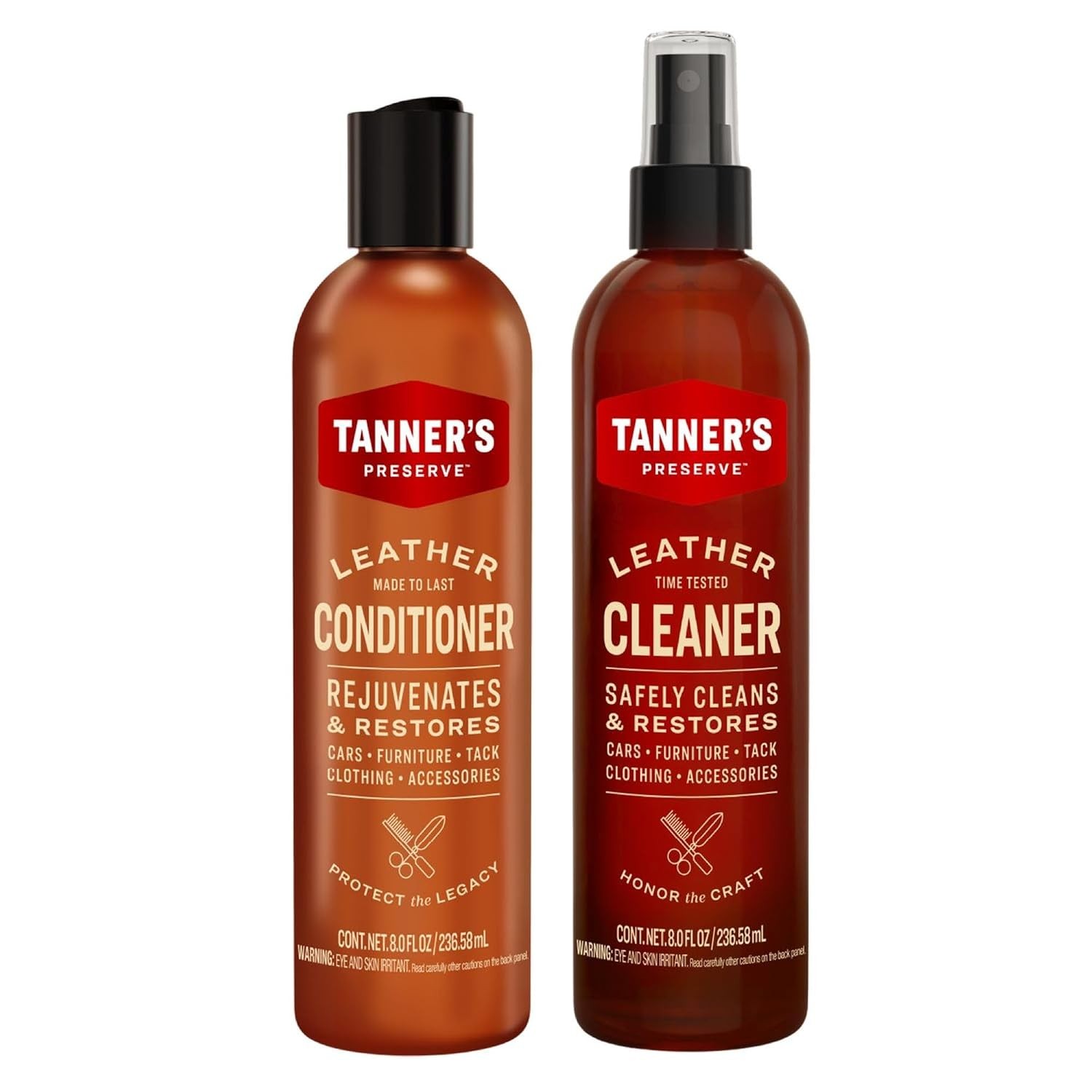 Leather Cleaner and Conditioner Duo Pack, Restoration Products, Care Kit