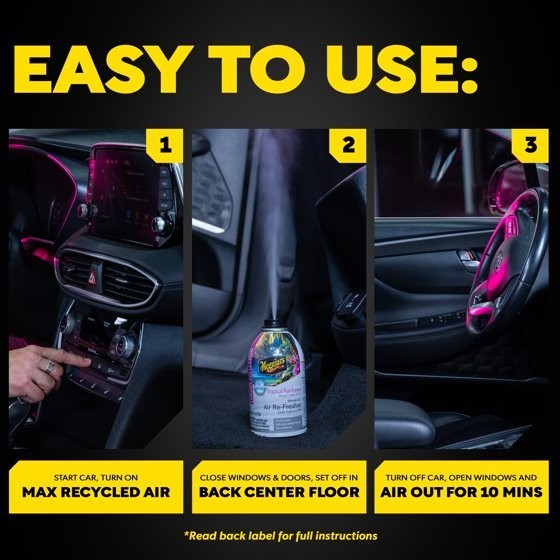 Meguiar’s Air Re-Fresher Car Odor Fighting Mist, Tropical Rainforest, 2 oz