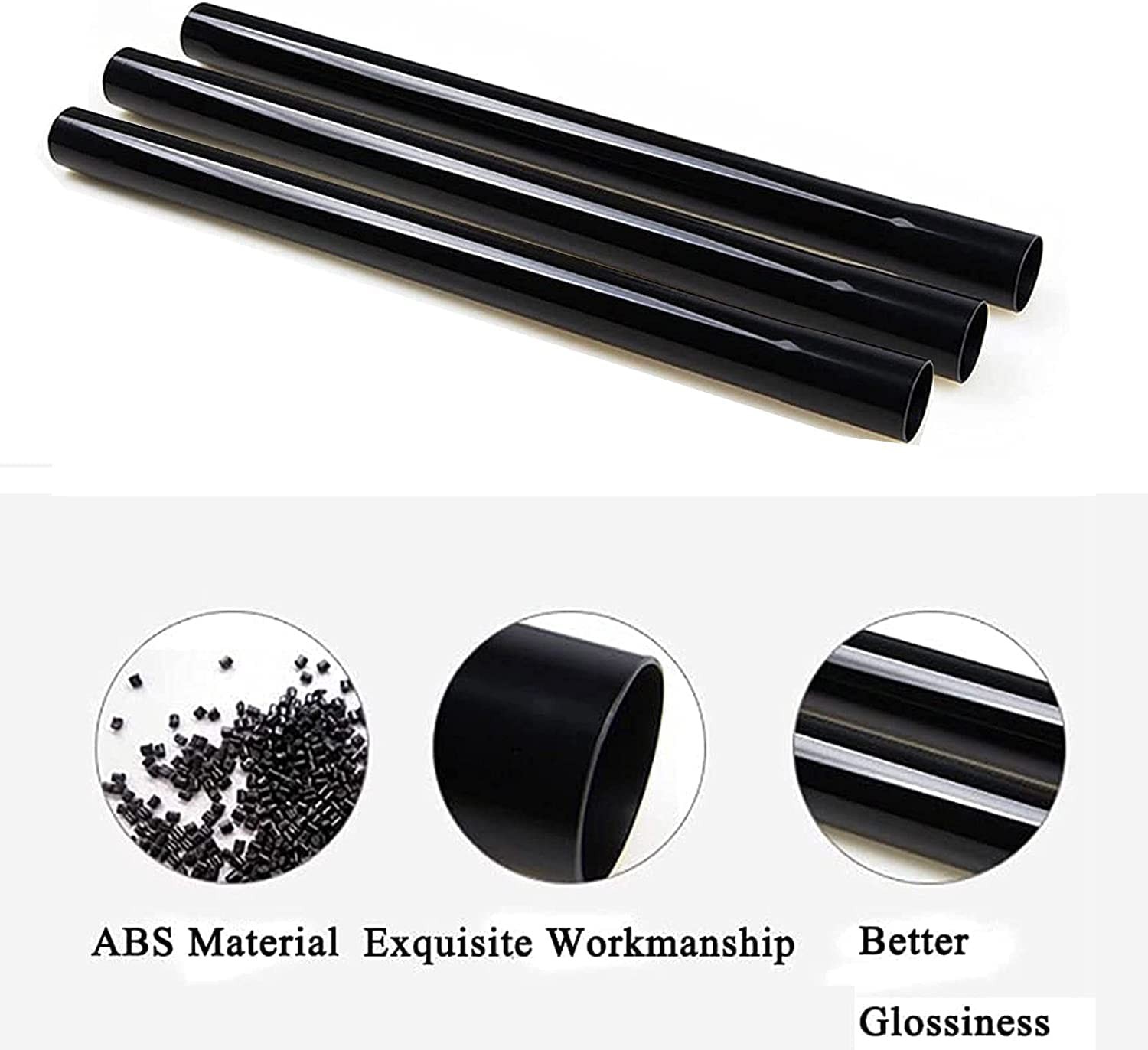 3 Pcs 1.25inch 32mm Vacuum Extension Wand 1 1/4″ Plastic Wand Pipe for Shop V…