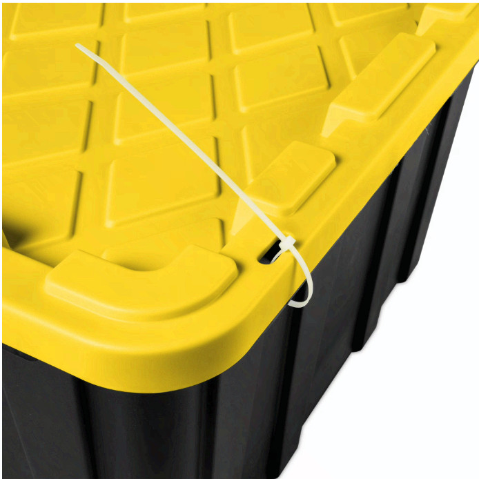 Sterilite 27 Gallon Industrial Tote, Rugged Plastic Storage Bin, 6 Pack