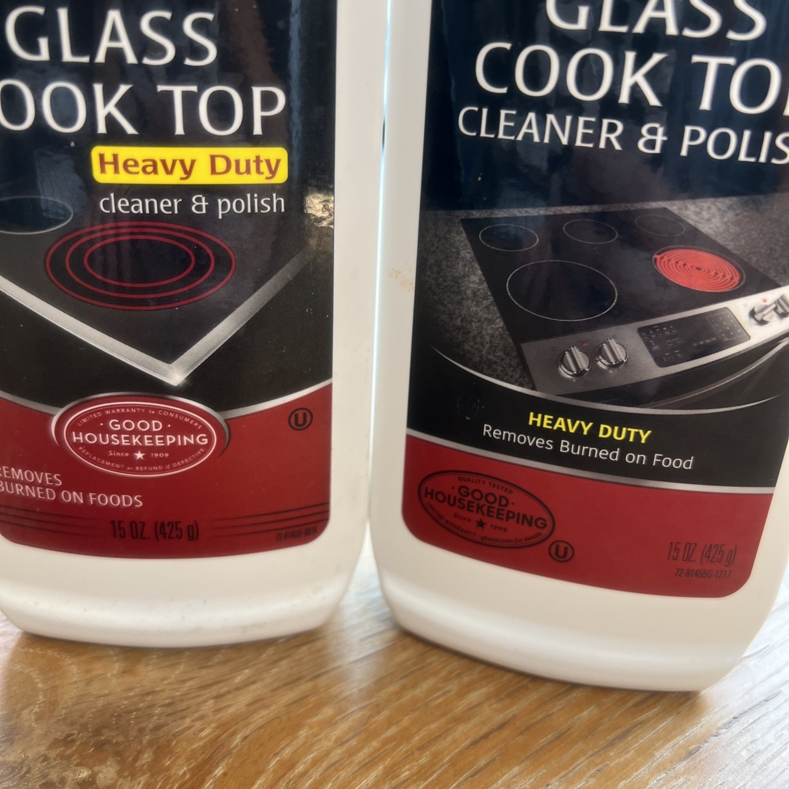 WEIMAN Glass Cook Top Surface Cleaner Polish HEAVY DUTY 15oz Clean Lot Of 2