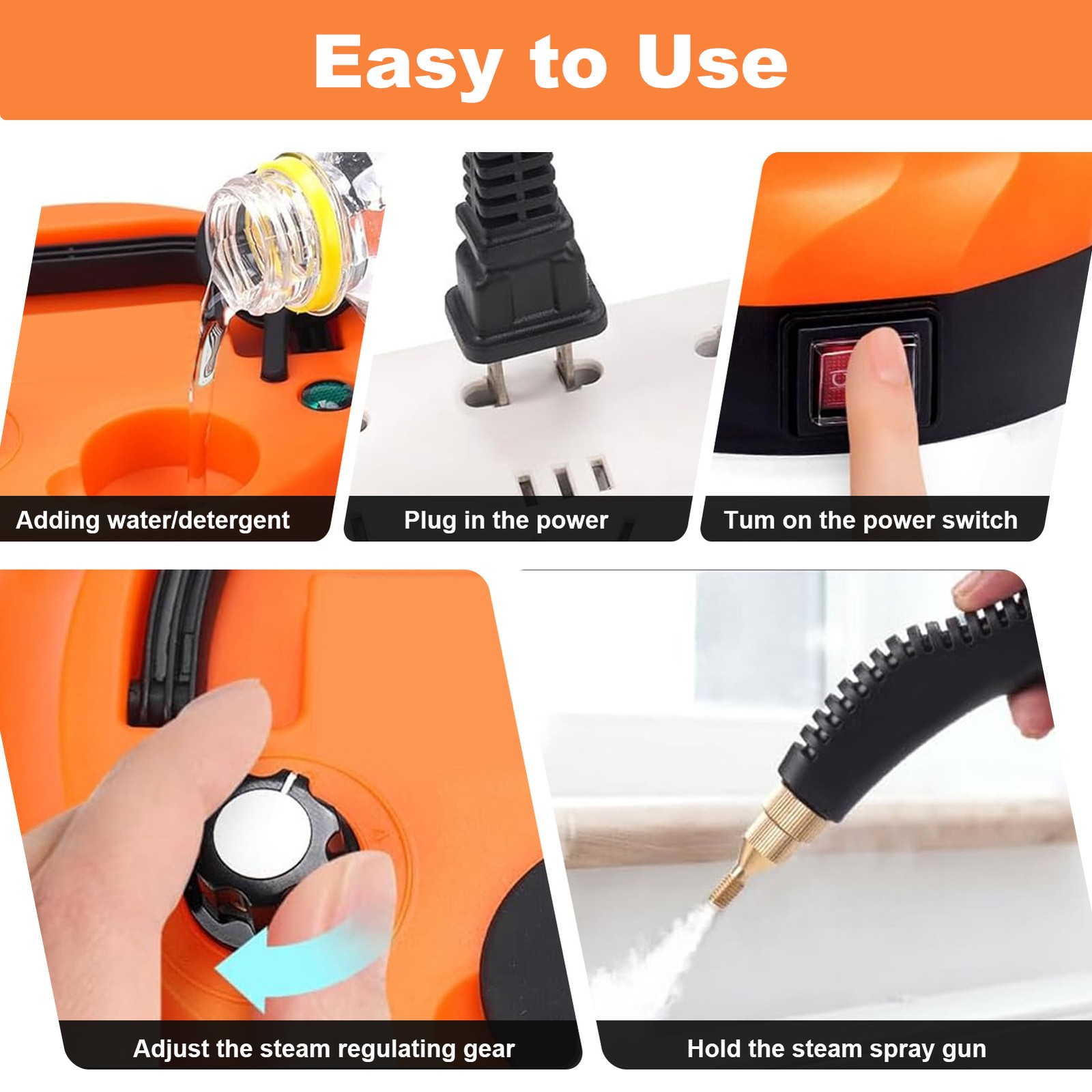 3800W High Pressure Steam Cleaner Household Car Steam Cleaner Cleaning Machine