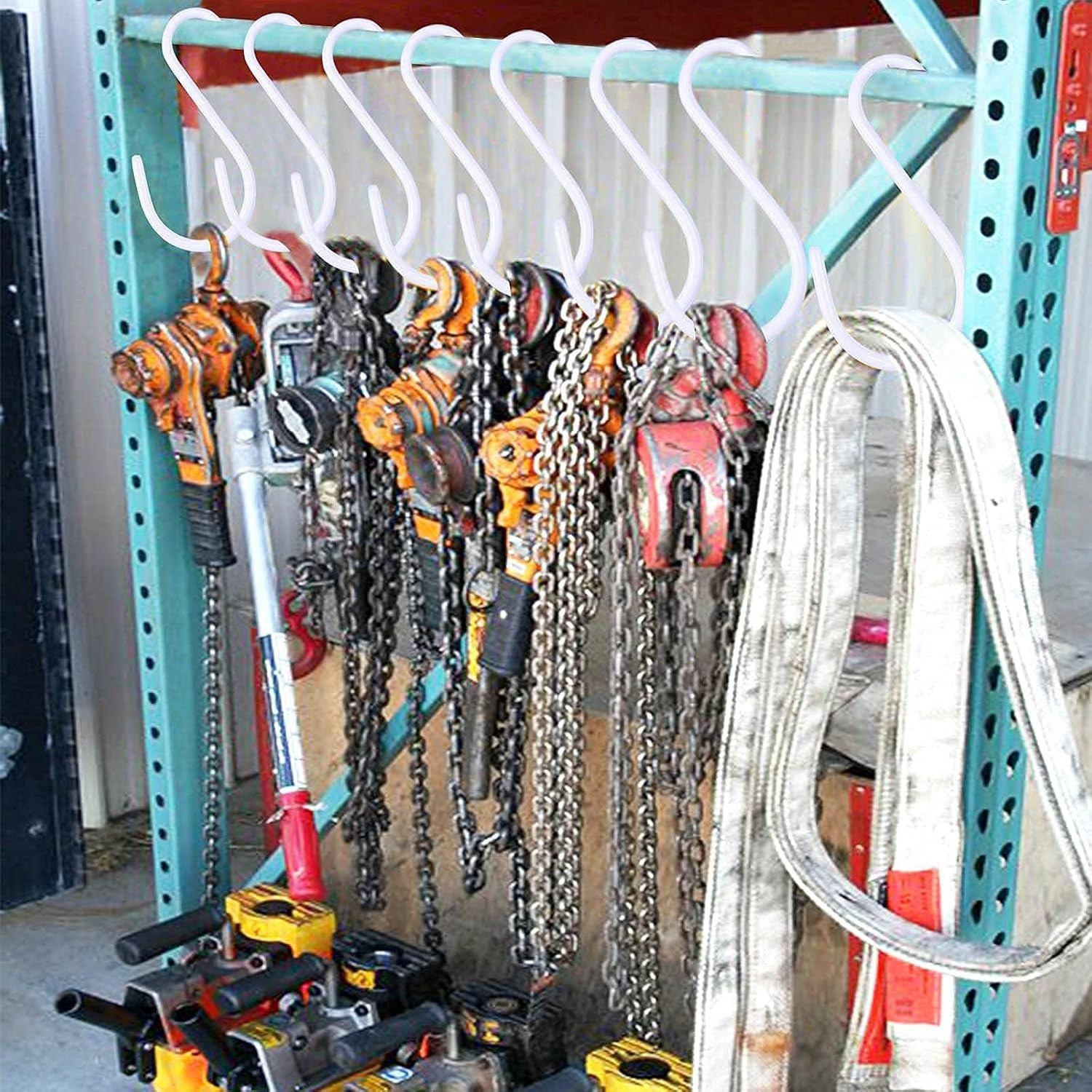 16 Inch Vinyl Coated S Hooks – Rust Resistant, Multi-Functional Hangers for Home