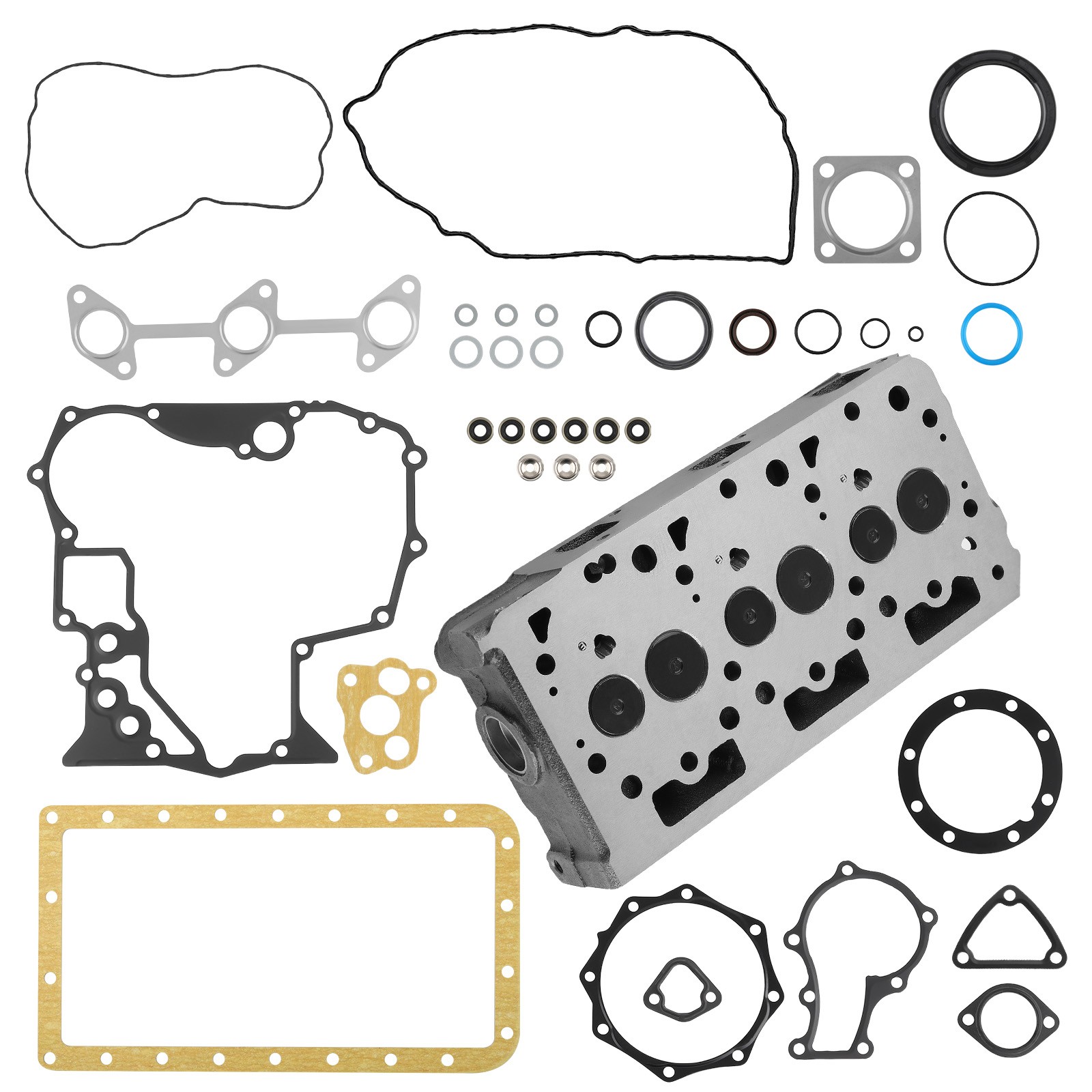 Complete Cylinder Head & Gasket Kit For Kubota D902 1G962-03045 1G90-03040