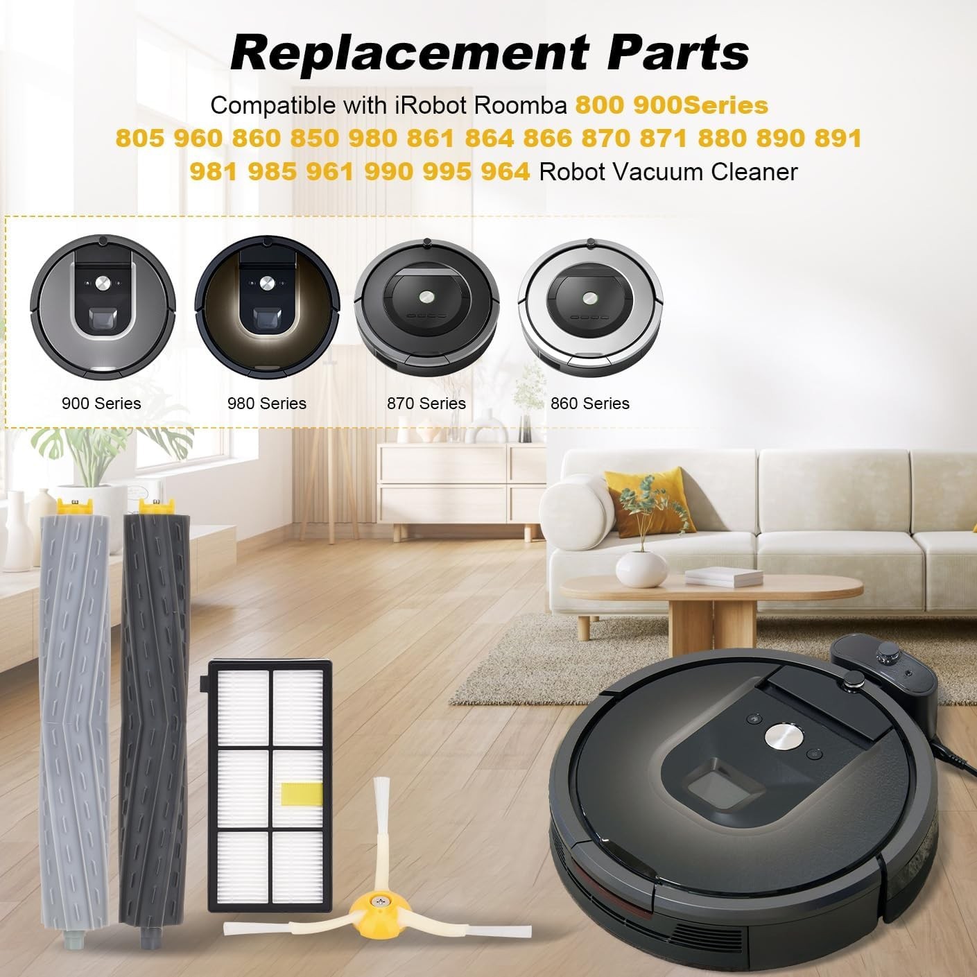 Replacement Parts Accessories for iRobot Roomba 800 900 Series 960 860 805 850 9