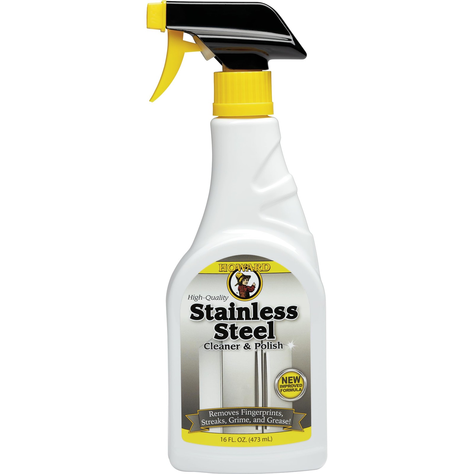 Howard Stainless Steel Cleaner and Polisher – Streak-Free Appliance Polish