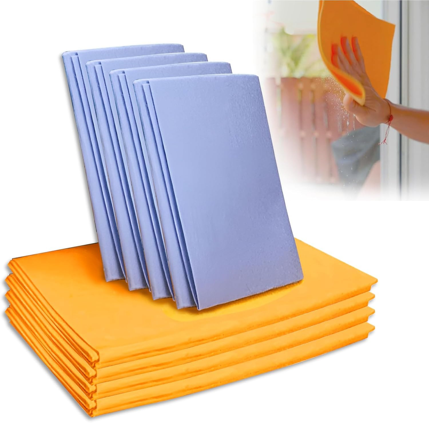 Ultra-Absorbent Miracle Cleaning Shammy, Super Absorbent Cleaning Cloth Multi…