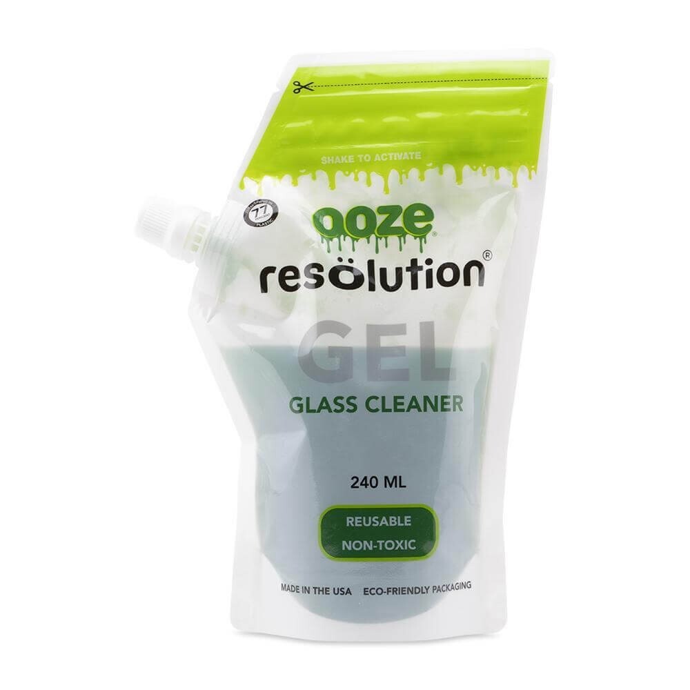 OOZE RESOLUTION GEL GLASS CLEANER-REUSABLE-NON-TOXIC-240ML