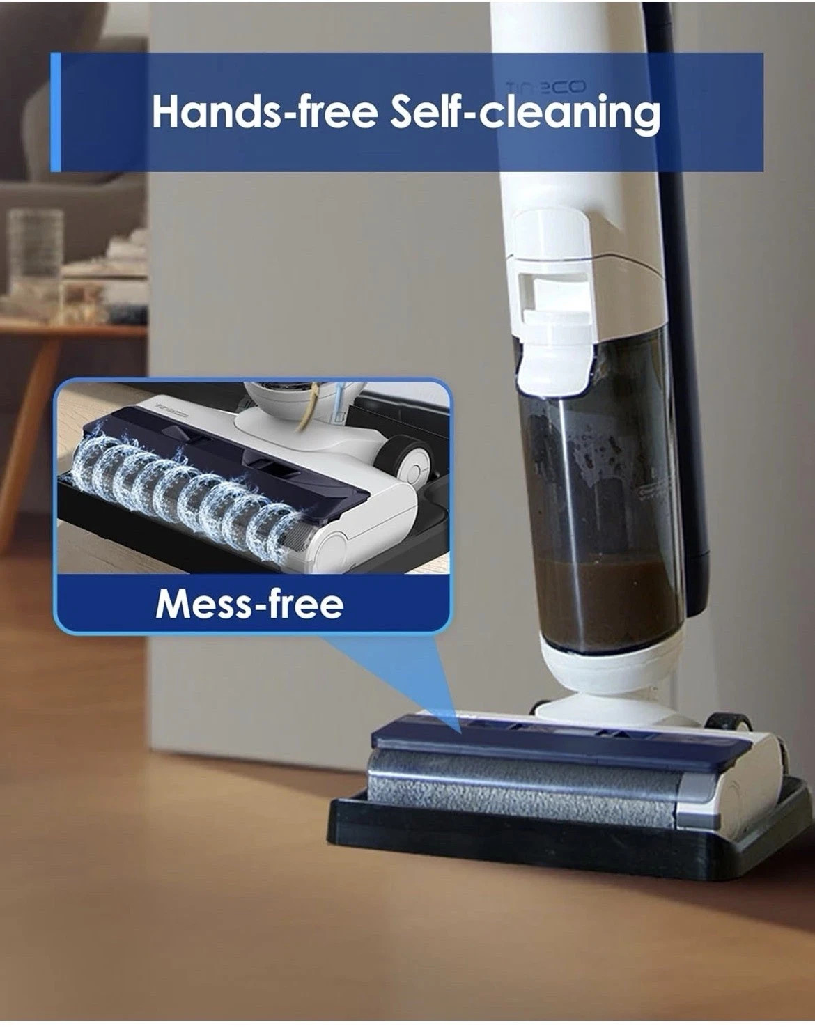 Tineco iFLOOR 5 Breeze Complete Wet Dry Vacuum Cordless Floor Washer