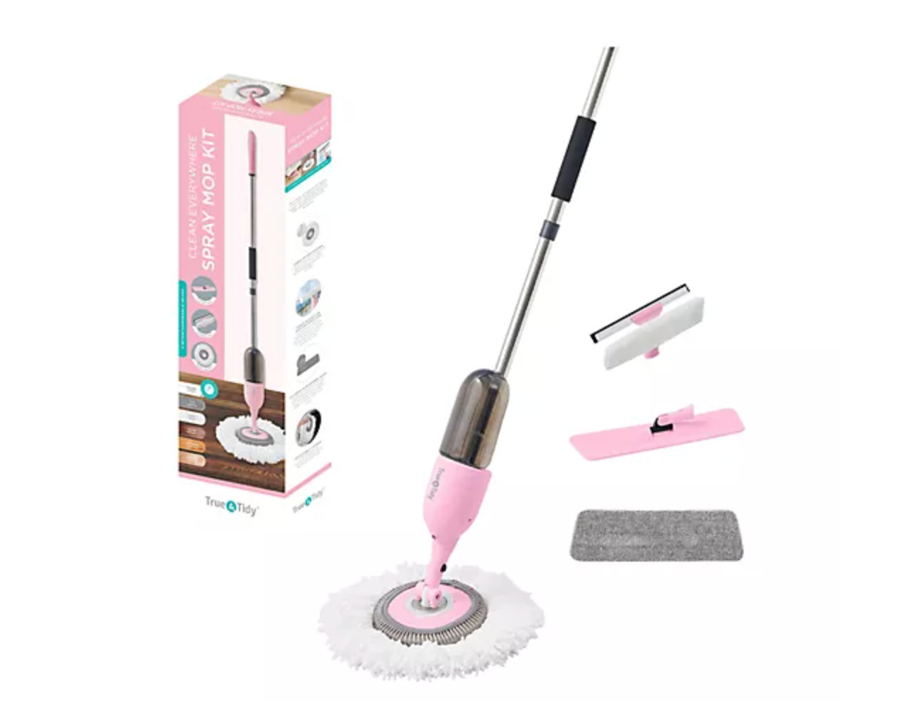 True & Tidy SPRAY-360 Clean Everywhere Spray Mop Kit
