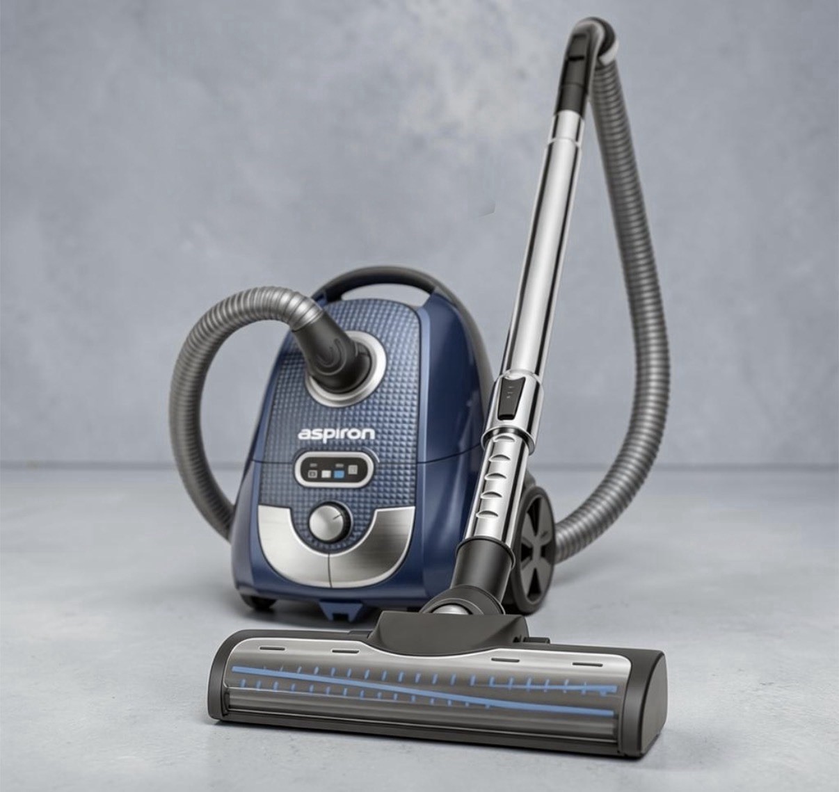 Aspiron Canister Vacuum Cleaner AS-CA029 Bagged HEPA Filter Pet Hair Floor 1300W