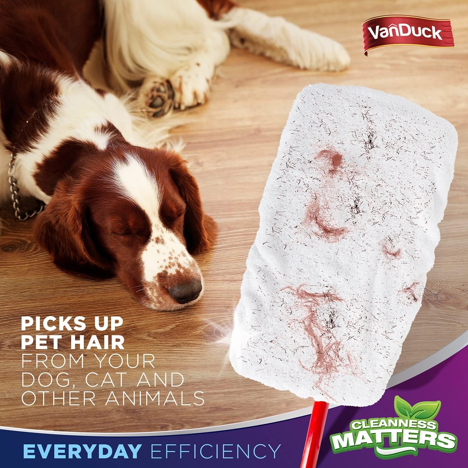 100% Cotton Terry Mop Pads 15X8 Inches, 2-Pack | Reusable Terry Cloth