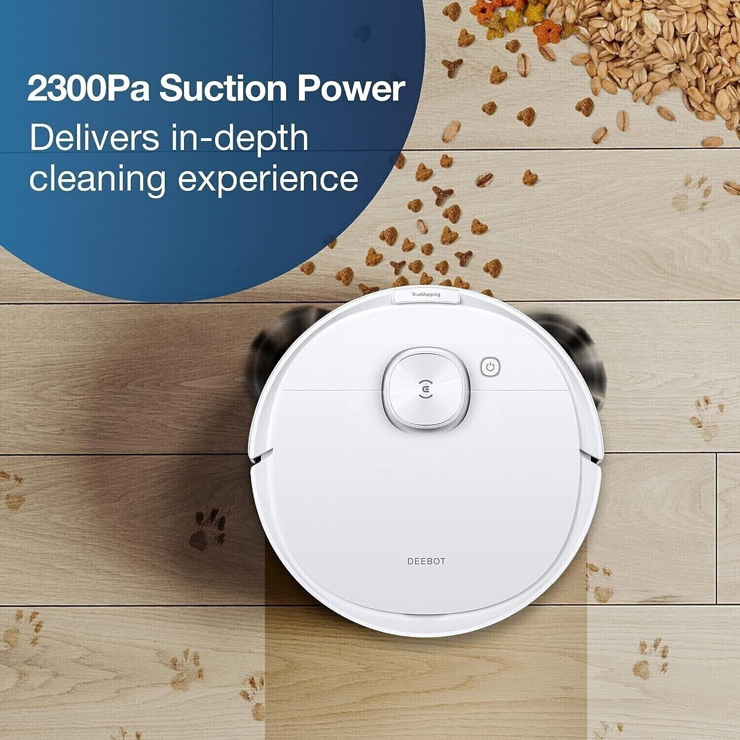 Refurbished ECOVACS Deebot N8 Vacuum Mop Robot with Auto-Empty Station *White