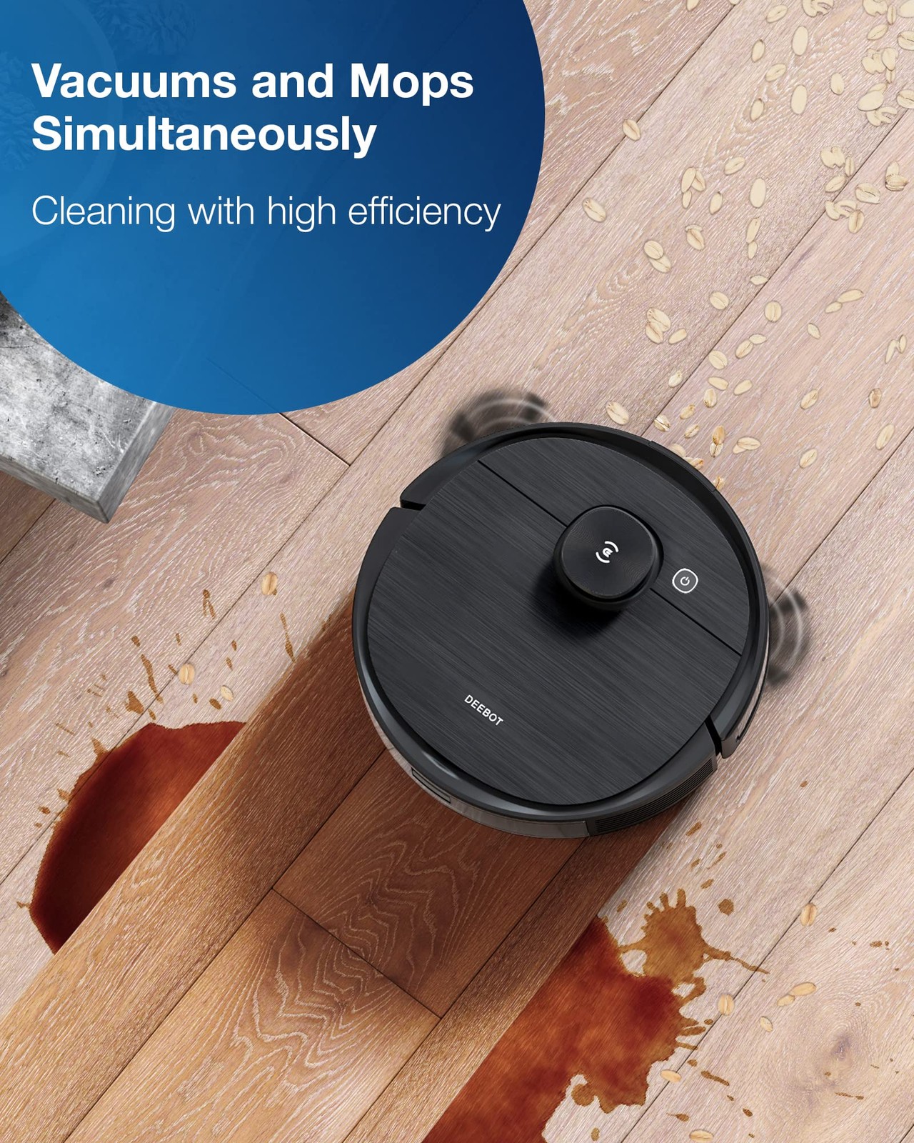 ECOVACS Deebot T8 AIVI Robot Vacuum Cleaner for Floors,Carpet, Vacumming