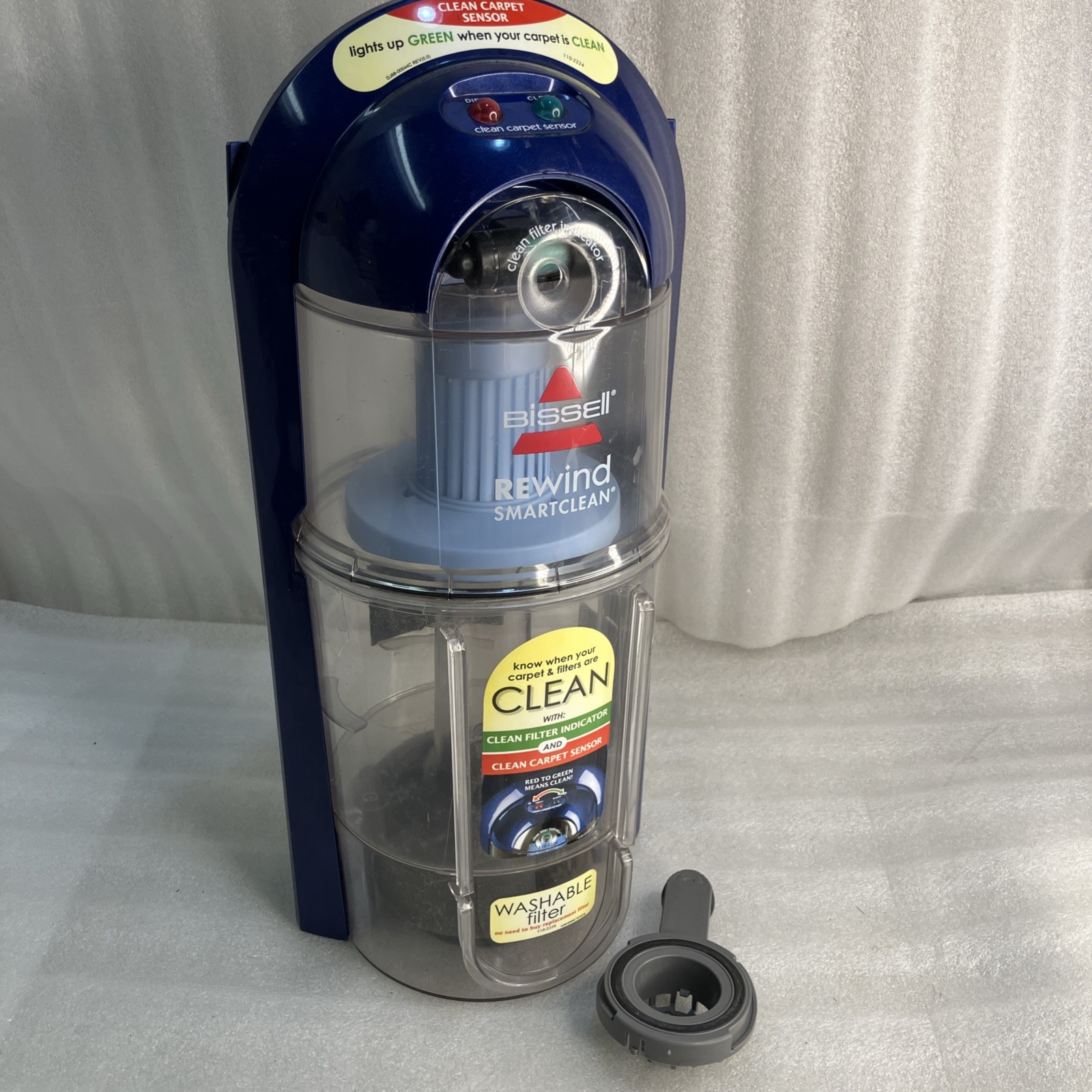 Bissell 58F8-3 Rewind SmartClean Upright Vacuum, Full Canister Dust Bin Assembly