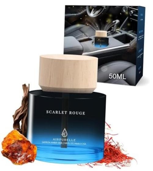 Car Air Freshener 50ML (1.7 FL OZ) Car Air Saffron Amber – Wooden Cup Holder